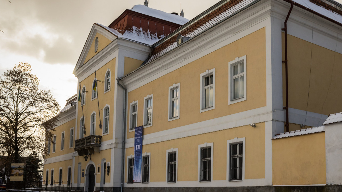 A Boksay József Kárpátaljai Megyei Szépművészeti Múzeum épülete Ungvár központjában 2019. január 6-án.