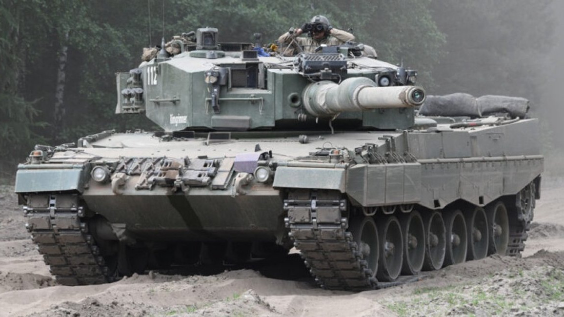 Leopard 2 A4 harckocsi. Forrás: Twitter/DEFENSE EXPRESS