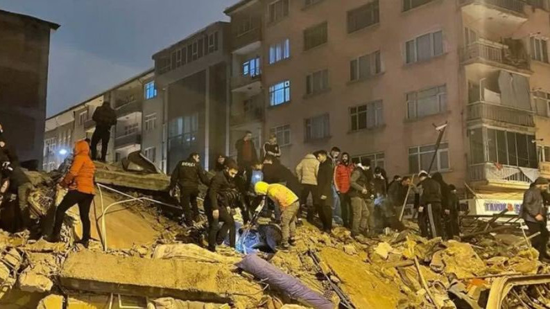 Törökországi földrengés. Forrás:Twitter/NEXTA