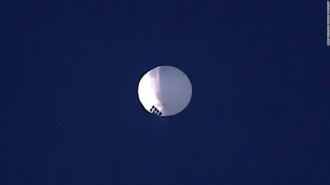 Kínai kémballon lebeg az USA felett. Forrás:Twitter/DCZNMT74