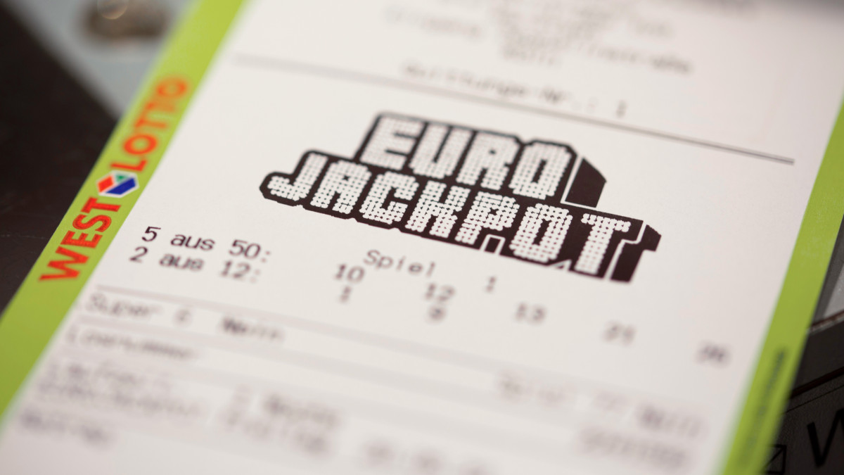 20 May 2022, North Rhine-Westphalia, Cologne: A printed Eurojackpot ticket. Photo: Thomas Banneyer/dpa (Photo by Thomas Banneyer/picture alliance via Getty Images)