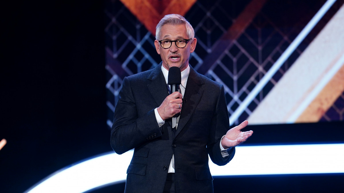 Gary Lineker during the BBC Sports Personality of the Year Awards 2022 held at MediaCityUK, Salford. Picture date: Wednesday December 21, 2022. (Photo by David Davies/PA Images via Getty Images)