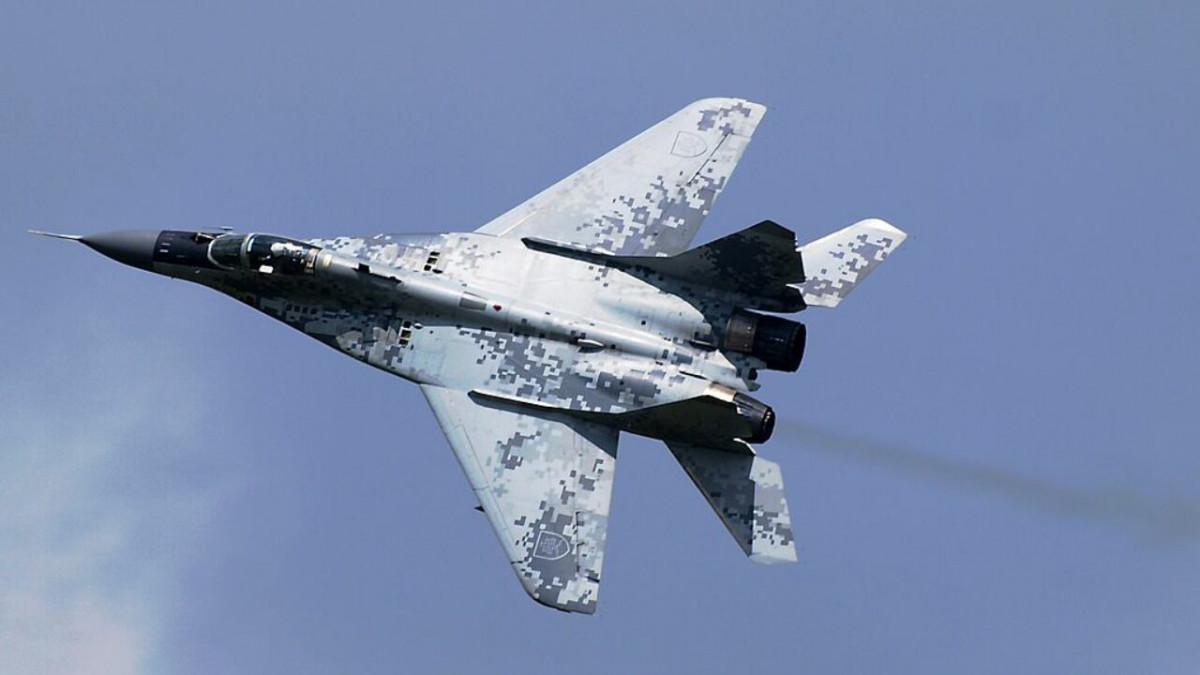 A szlovák légierő MiG-29-es vadászgépe. Forrás: Twitter/Latin American Military Aviation