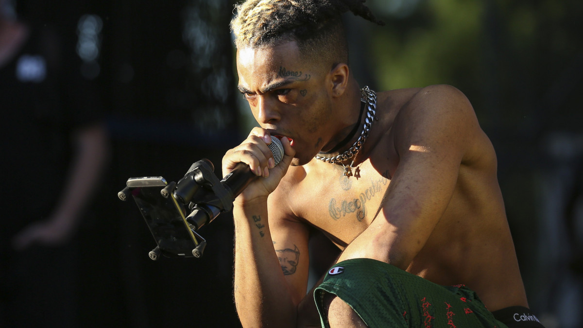 XXXTentacion performs during the second day of the Rolling Loud Festival in downtown Miami on Saturday, May 6, 2017. (Matias J. Ocner/Miami Herald/Tribune News Service via Getty Images)