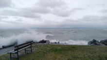 Iszonyú szélvihar tombol a Balatonon