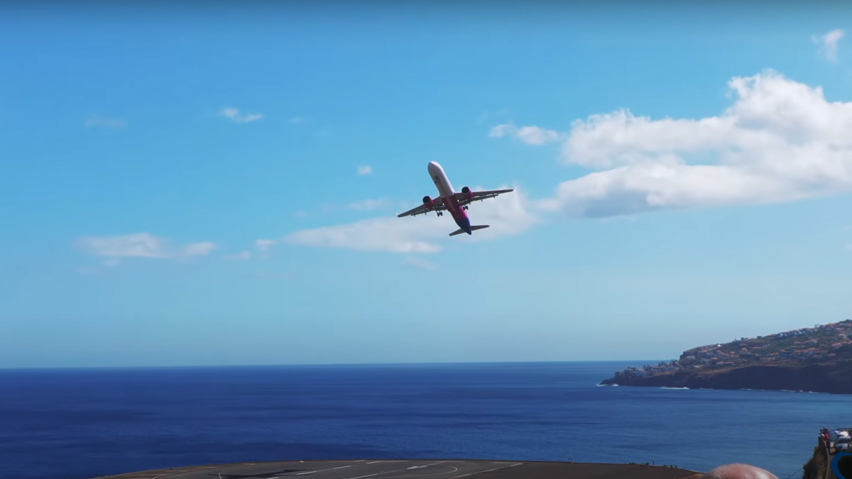 fotó: youtube/Madeira Airport Spotting