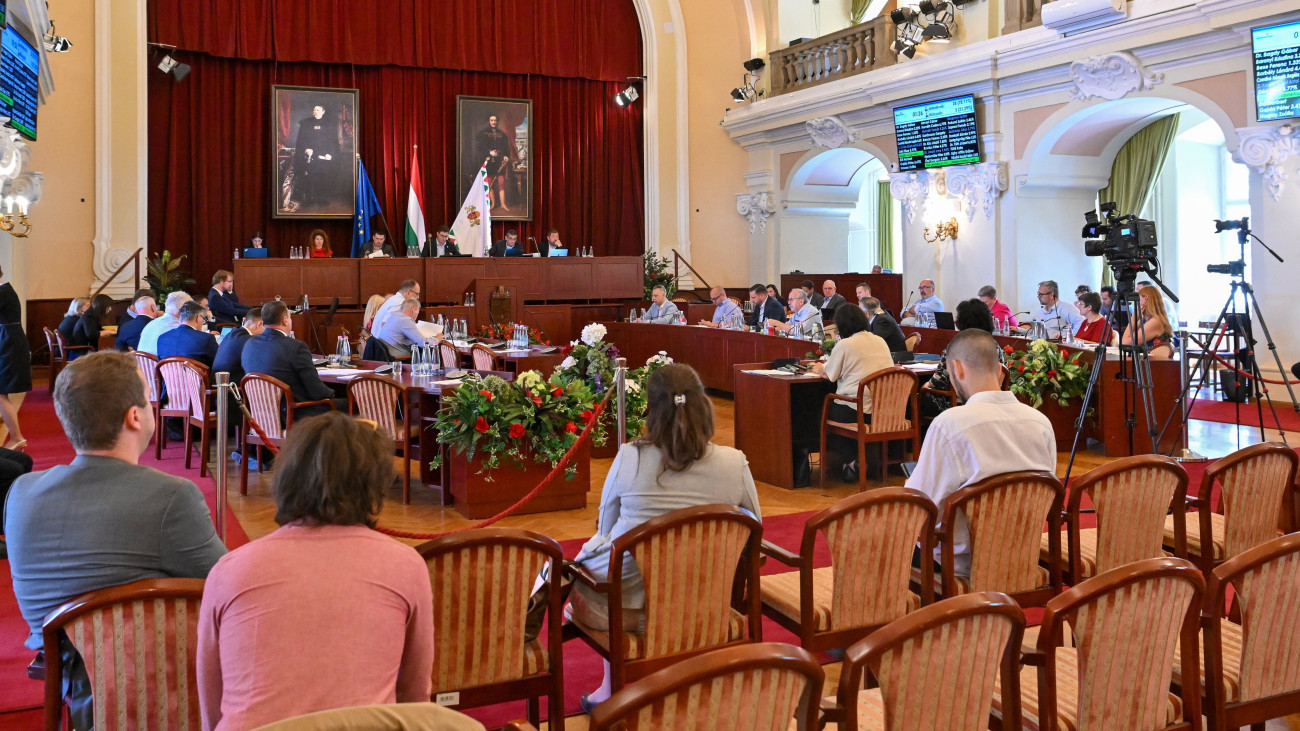 A Fővárosi Közgyűlés ülése a Városházán 2023. június 28-án.