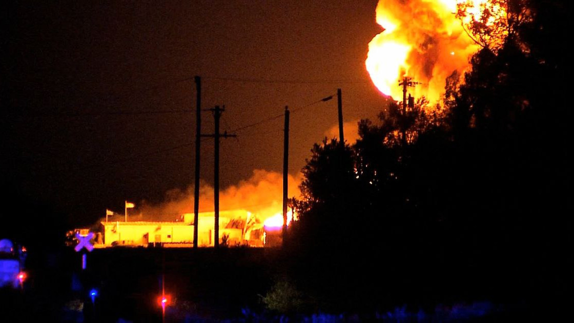 A Hanti-Manysi Autonóm Körzetben, a talinszki olajmezőn történt robbanás. Forrás: Twitter/TïmeTeamFella