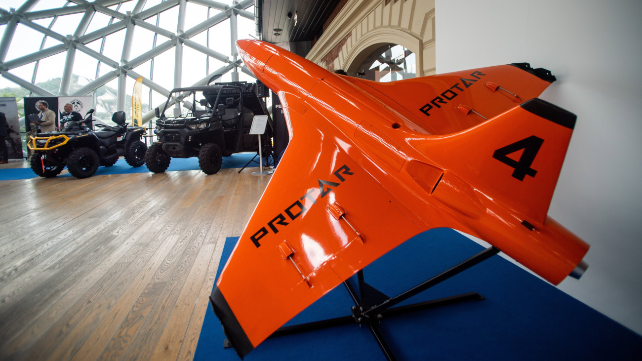 Protar légijármű a Védelmi Innovációs Kutatóintézet Nonprofit Zrt. (VIKI) által szervezett képességbemutatón Budapesten, a Bálna Honvédelmi Központban 2023. május 31-én.