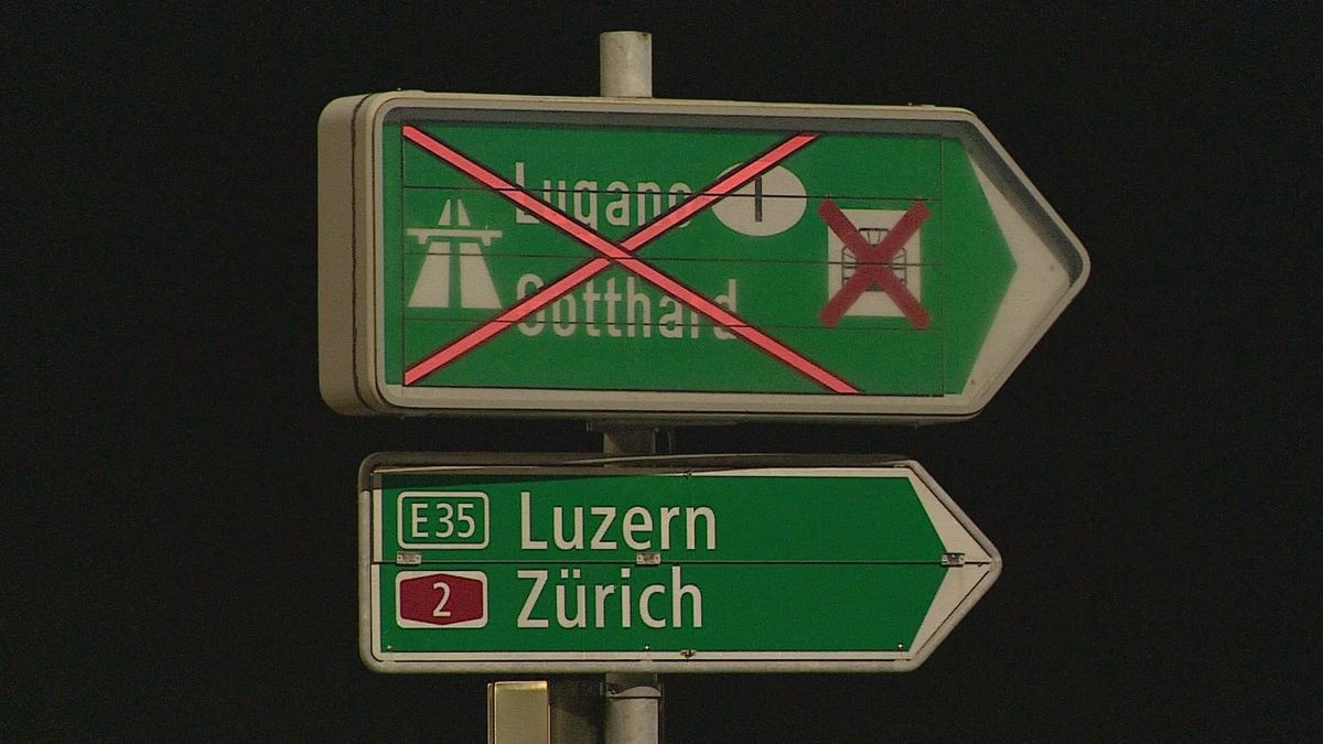 Svájcban határozatlan időre lezárták a Gotthard-alagutat