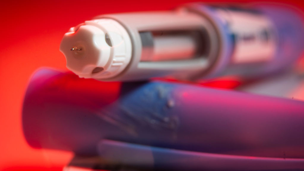 An Ozempic needle injection pen is seen in this illustration photo in Warsaw, Poland on 03 September, 2023. (Photo by Jaap Arriens/NurPhoto via Getty Images)