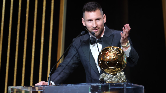 Lionel Messi nyolcadszor is aranylabdás