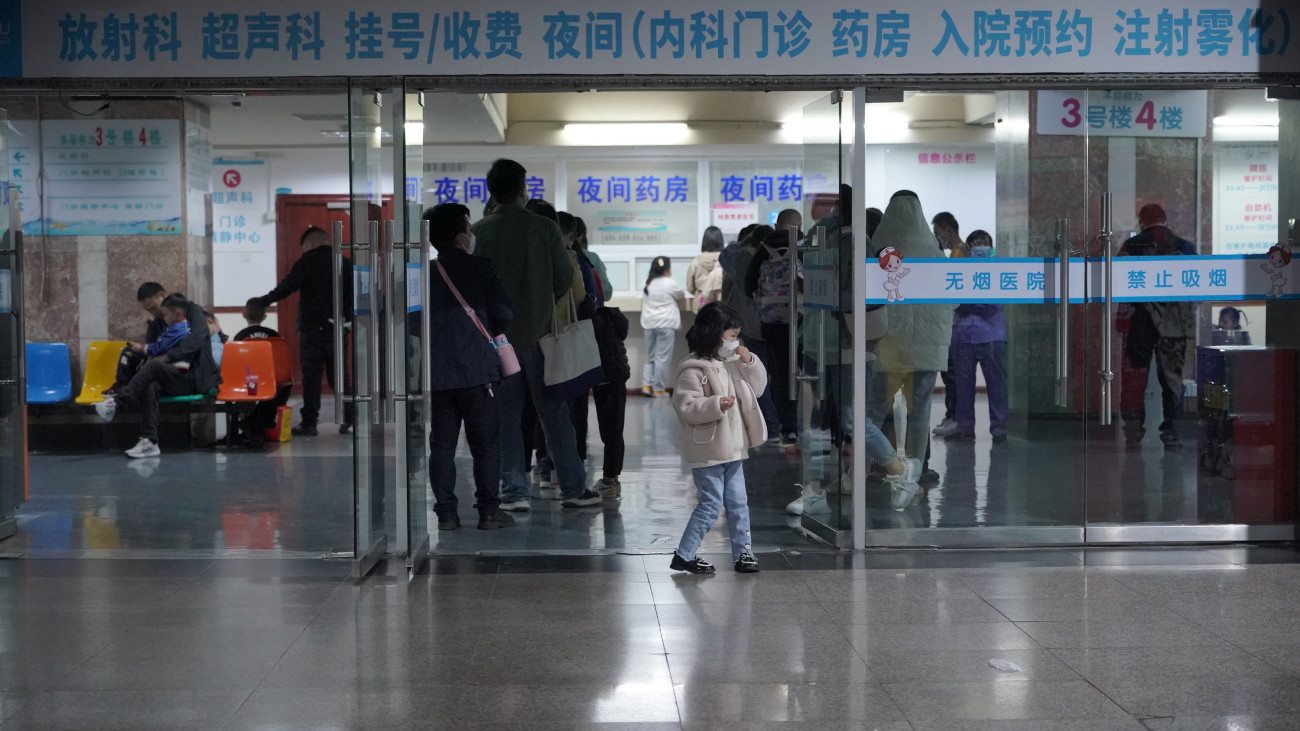 CHONGQING, CHINA - MARCH 14: People wait to get medicine at the pharmacy of the Childrens Hospital of Chongqing Medical University on March 14, 2023 in Chongqing, China. Multiple regions in China have seen surging influenza A (H1N1) infections. (Photo by VCG/VCG via Getty Images)