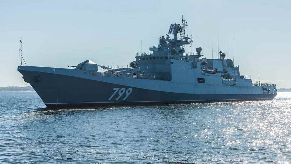 Admiral Makarov orosz rakétás fregatt. Forrás: X / Putins IBS