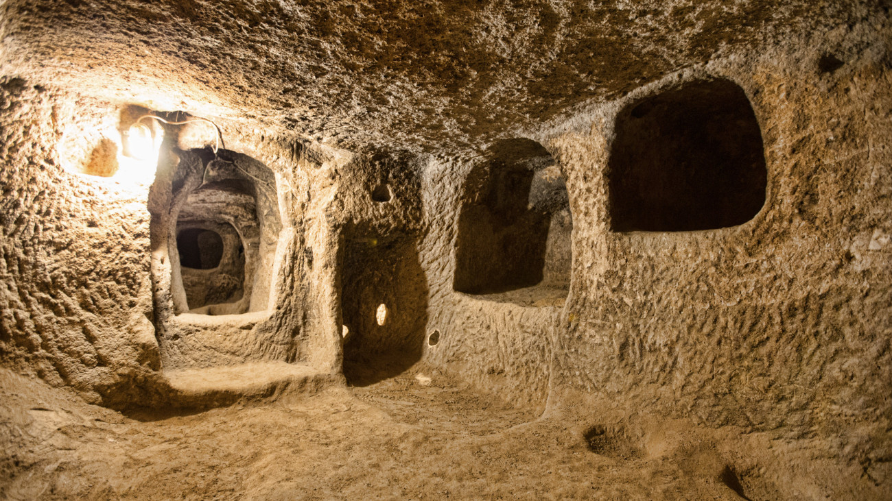 Derinkuyu cave city in Cappadocia Turkey / Getty Images