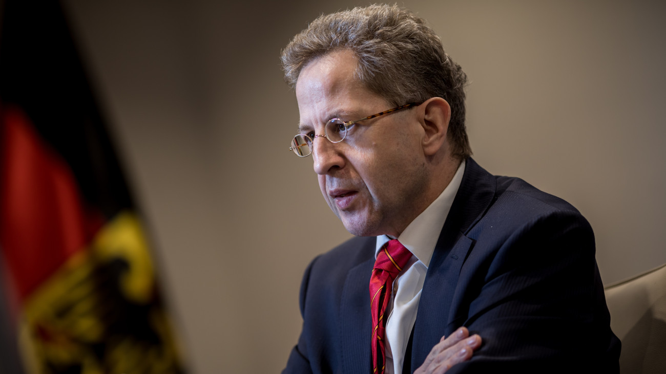 Hans-Georg Massen, President of the Federal Office of Constitutional Protection, speaks during an interview in Berlin, Germany, 21 November 2017. Photo: Michael Kappeler/dpa (Photo by Michael Kappeler/picture alliance via Getty Images)