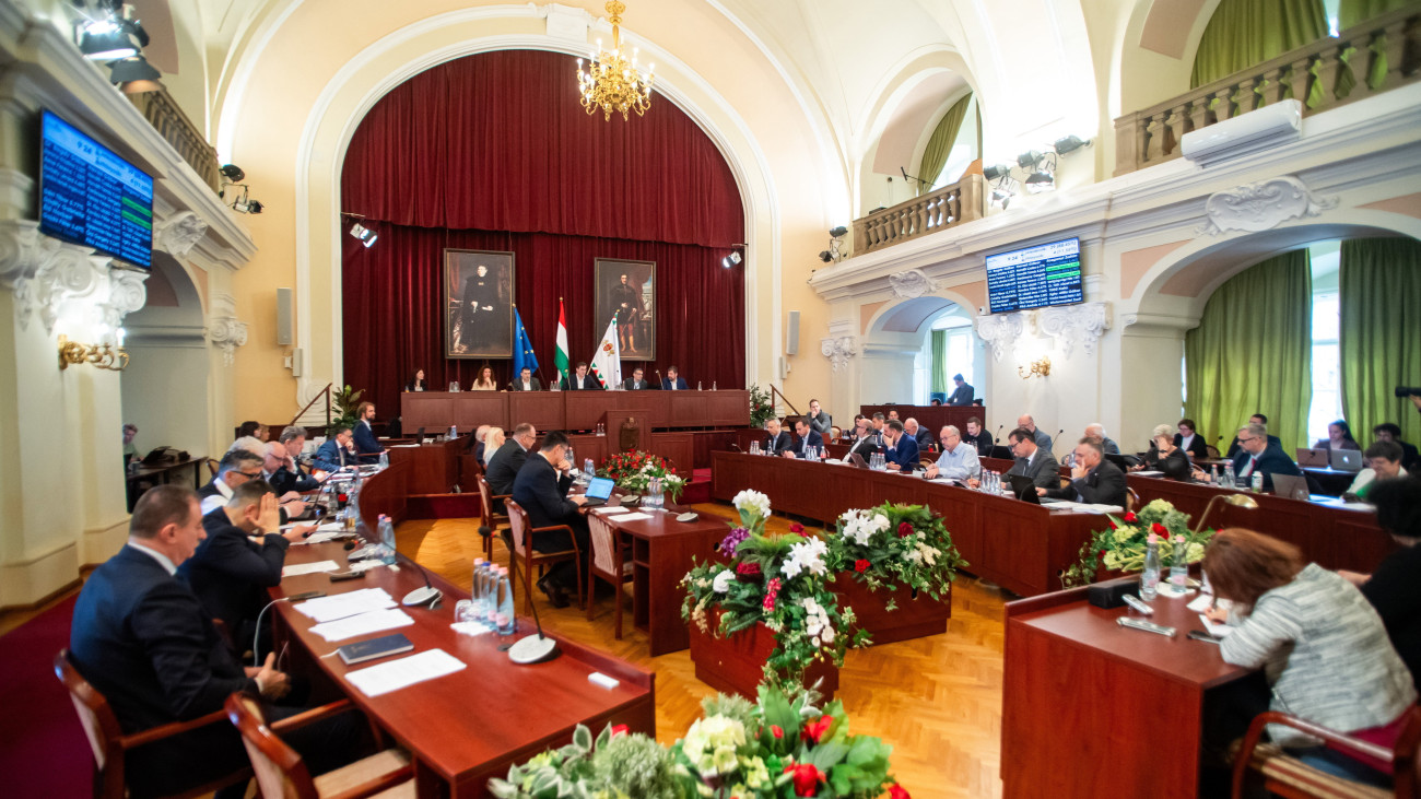 A Fővárosi Közgyűlés ülése a Városházán 2024. február 28-án.