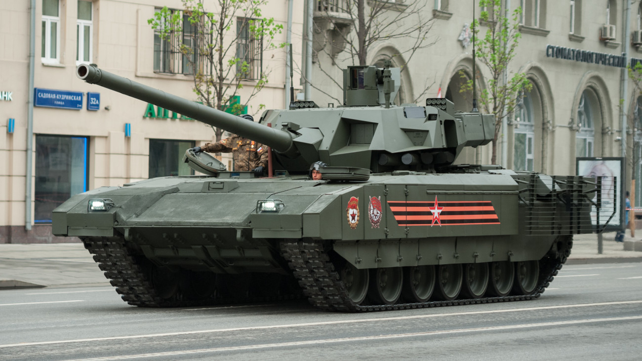 Orosz T-14 Armata harckocsi. Forrás: Wikipédia