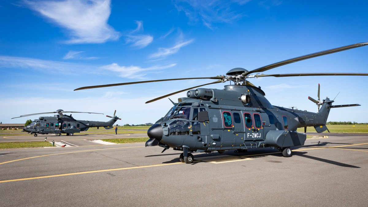 Újabb két Airbus H225M helikopterrel bővült a Magyar Honvédség flottája. Forrás: honvedelem.hu