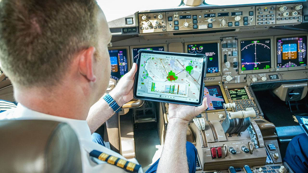 A IATA Turbulence Aware platformja az Emirates egyik Boeing repülőgépének fedélzetén