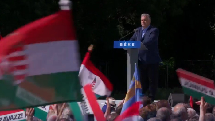 Orbán Viktor a Békemeneten