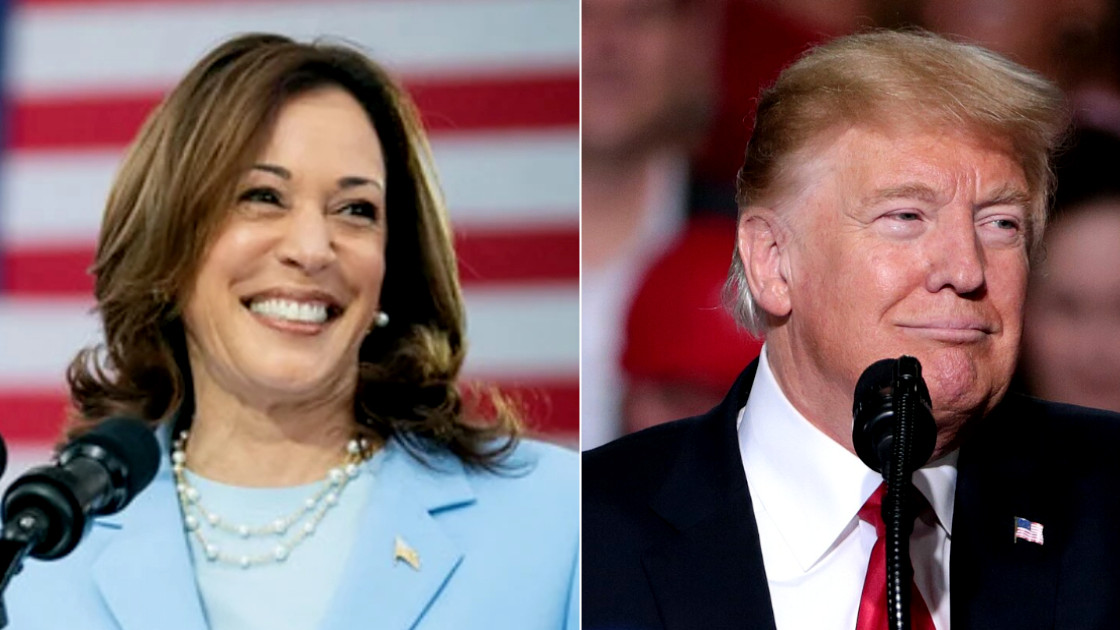 Kamala Harris és Donald Trump. Forrás: Wikipédia