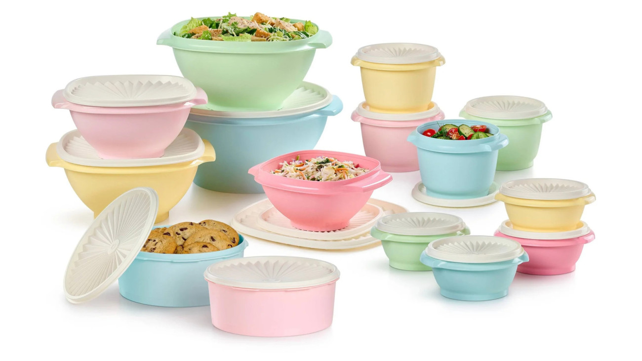 Tupperware, ételtároló dobozok. Forrás: Tupperware