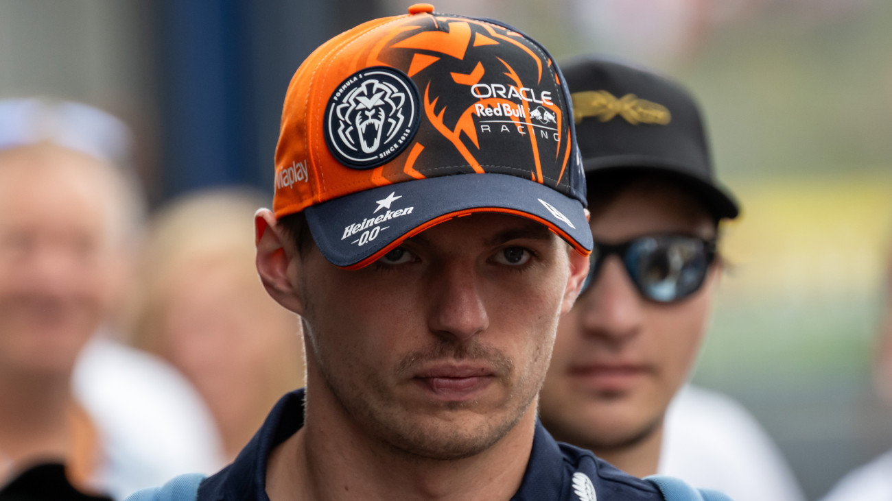 Max Verstappen, a Red Bull holland versenyzője a Forma-1-es Magyar Nagydíjon a mogyoródi Hungaroringen 2024. július 21-én.