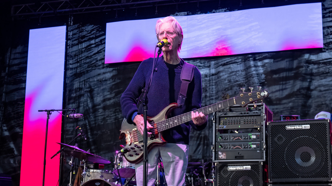 PATCHOGUE, NEW YORK - JULY 22: Phil Lesh performs as Phil Lesh & Friends during the Great South Bay Music Festival at Shorefront Park on July 22, 2023 in Patchogue, New York. (Photo by Astrida Valigorsky/Getty Images)