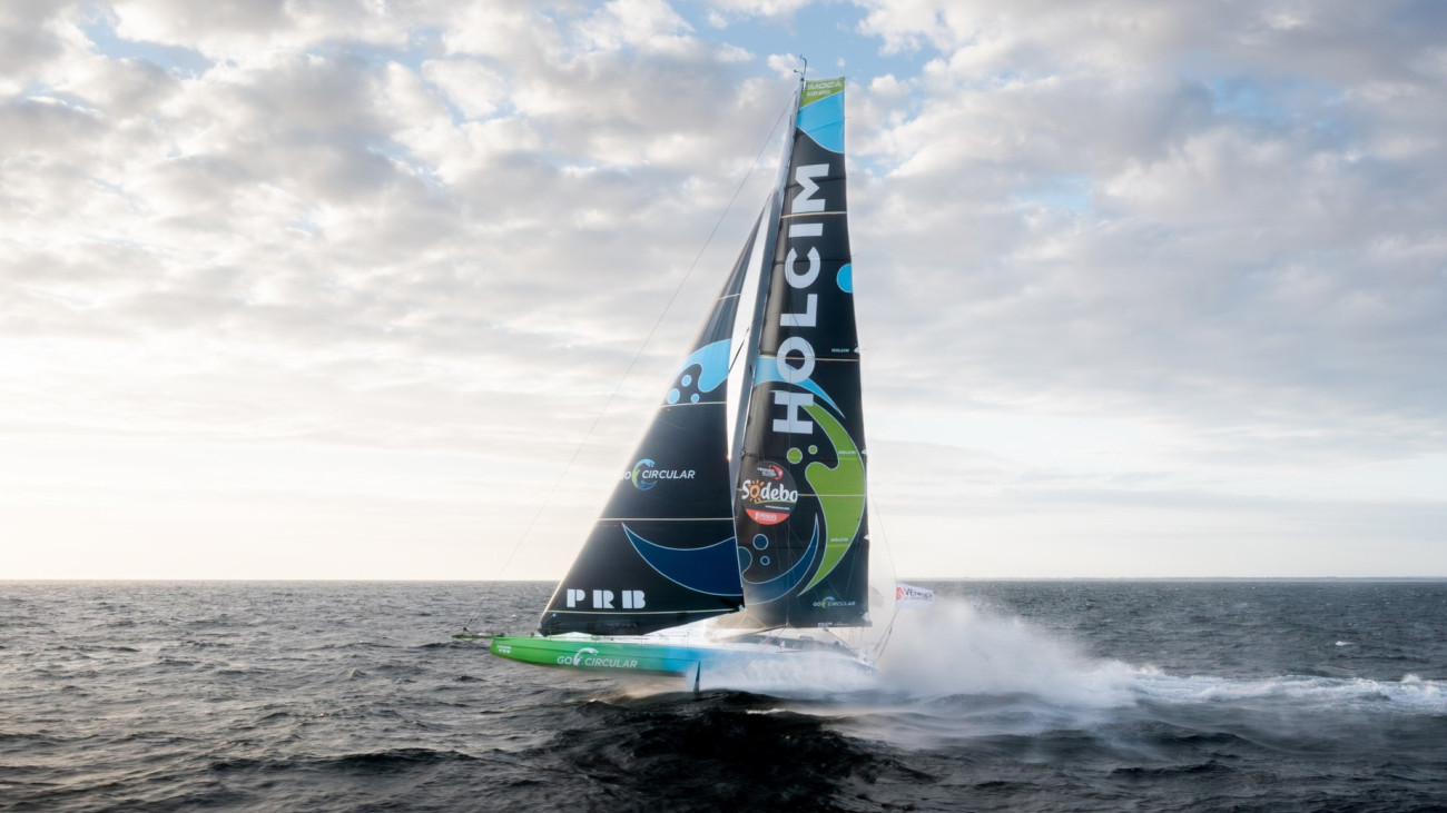 LORIENT, FRANCE - SEPTEMBER 5, 2024 : Holcim - PRB skipper Nicolas Lunven (FRA) is pictured training on September 5, 2024 off Lorient, France - Photo by Adrien Nivet / Polaryse