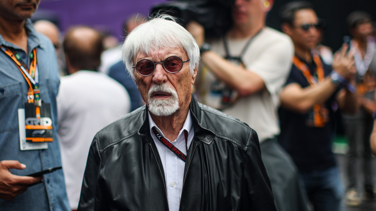 Bernie Ecclestone, former CEO of the Formula One Group, poses for a portrait during the Formula 1 Grand Prix of Brazil at Autodromo Jose Carlos Pace in Sao Paulo, Brazil, on October 31 to November 3, 2024.