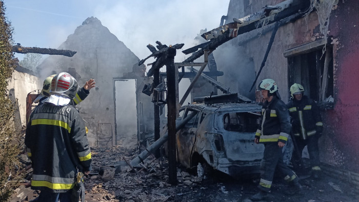 Robbanás a Balatonnál - fotók