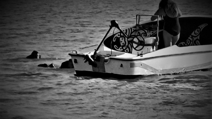 Nagy bajba került egy társaság a Balatonnál