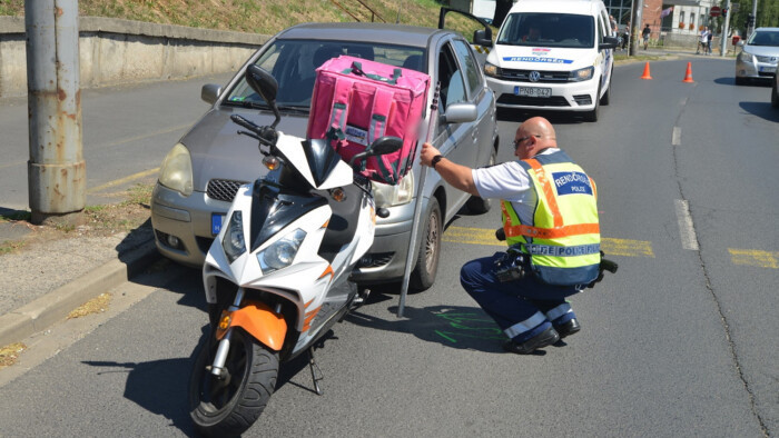 Nem tudott uralkodni magán a büntetőfékező ételfutár