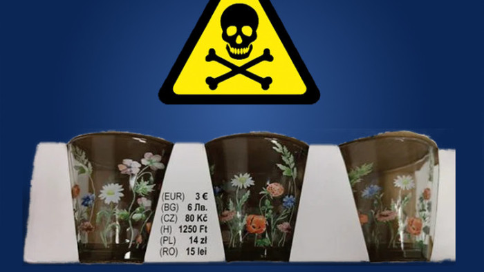 Veszélyes poharakat hívtak vissza