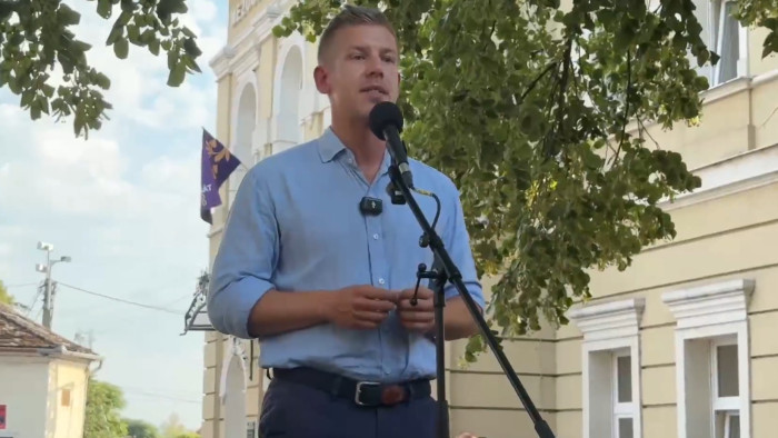 Magyar Péter a Tisza Párt tervezett adóprogramjáról beszélt Mezőcsáton