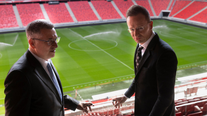 A Puskás Arénából küldött felszólítást Izrael ügyében Brüsszelnek Szijjártó Péter