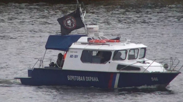 A Wágner-zsoldosok zászlaja lobogott egy orosz határőrhajón a balti vizeken