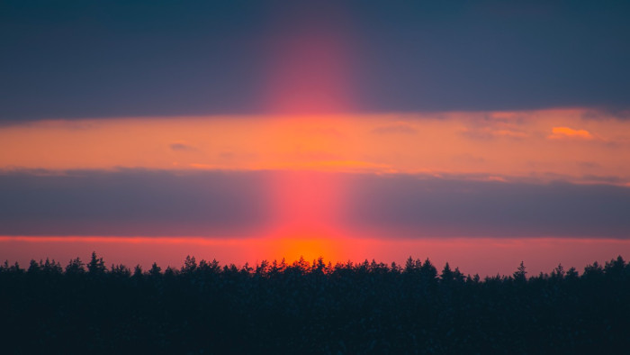 Festői jelenséget örökítettek meg a Balatonnál
