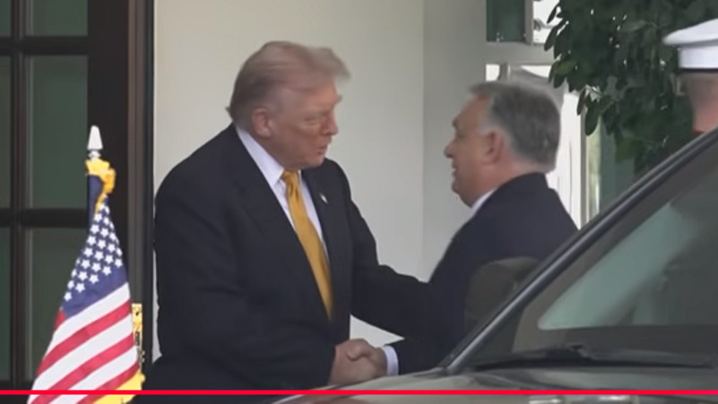 Donald Trump fogadta Orbán Viktort a Fehér Házban, megkezdődtek a tárgyalások