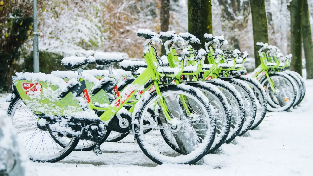 Behavazott Bubi bringák Budapesten.