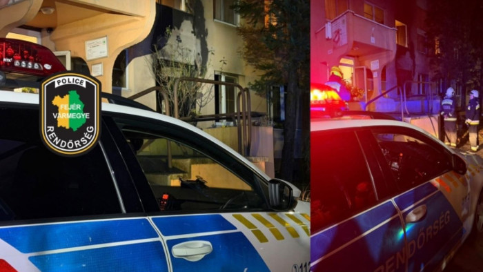 Három embert mentettek ki a rendőrök egy dunaújvárosi tűzből