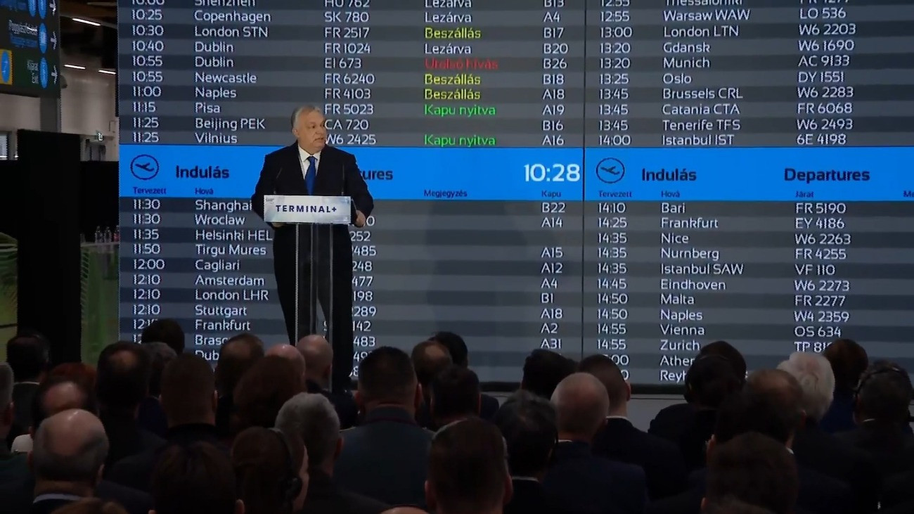 Orbán Viktor: ma itt megalapítjuk a Liszt Ferenc Nemzetközi Repülőtér harmadik terminálját