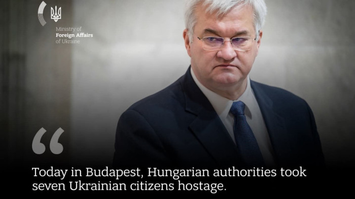 Ukrán külügyminiszter: a magyar hatóságok túszul ejtettek hét ukrán banki alkalmazottat