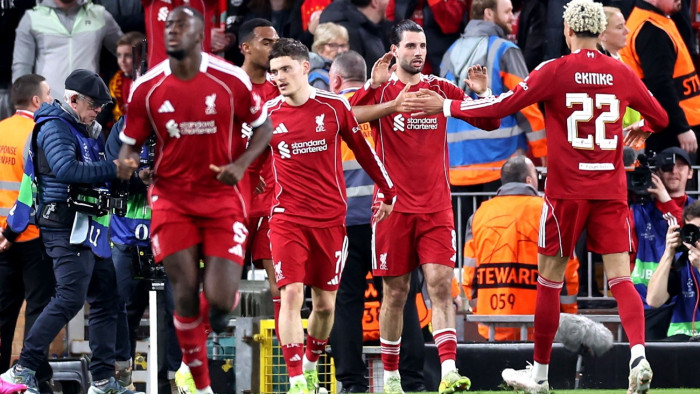 Szoboszlai Dominik vezérletével négyig jutott a Liverpool