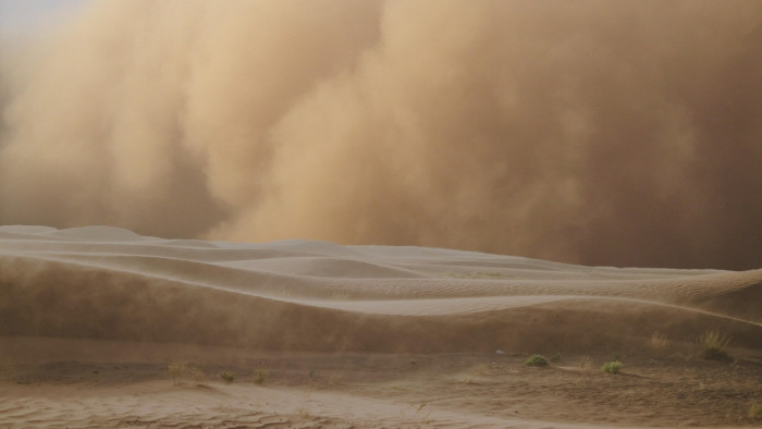 Akkora homokvihar tombolt Észak-Afrikában, hogy az űrből is látszott