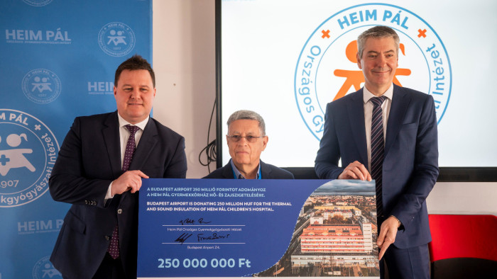 A zaj miatti kárpótlást kap a gyerekkórház a reptértől