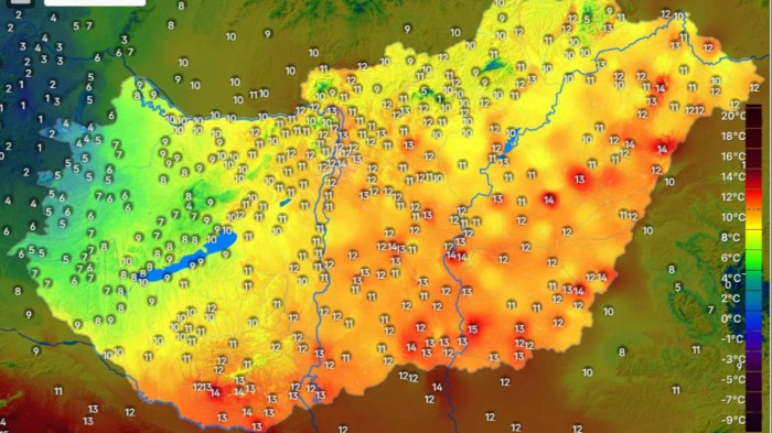 Brutális különbségek: Hódmezővásárhelyen 15 fok, Sopronban 1,5