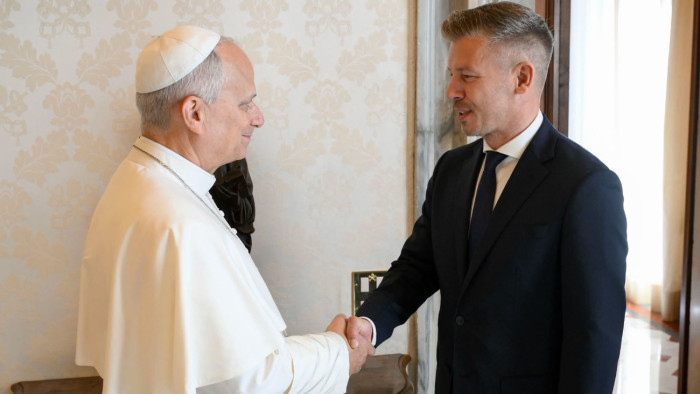 Magyar Péter fontos bejelentést tett, miután találkozott XIV. Leó pápával a Vatikánban