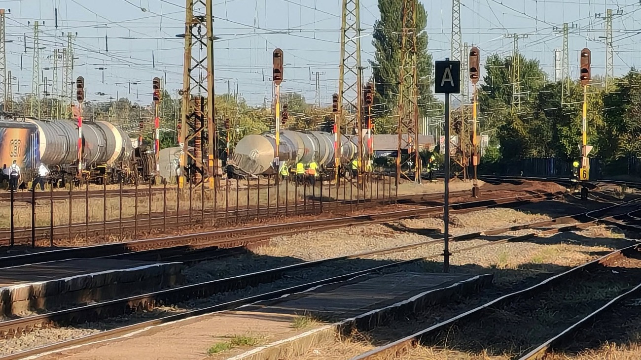 Kisiklott egy vonat Budapesten